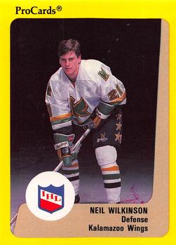 1989-90 ProCards IHL #91 Neil Wilkinson Front