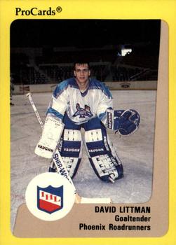 1989-90 ProCards IHL #103 David Littman Front