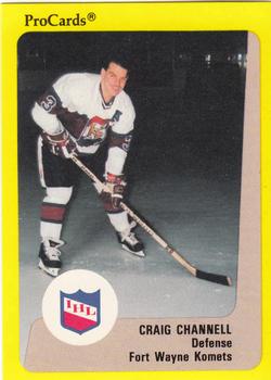 1989-90 ProCards IHL #134 Craig Channell Front