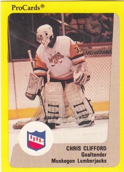 1989-90 ProCards IHL #144 Chris Clifford Front