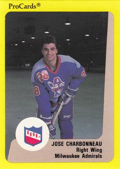 1989-90 ProCards IHL #181 Jose Charbonneau Front