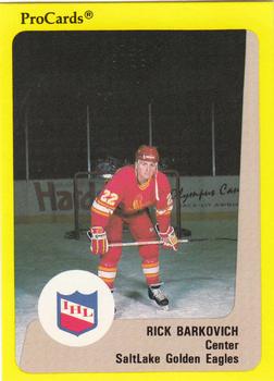 1989-90 ProCards IHL #193 Rick Barkovich Front
