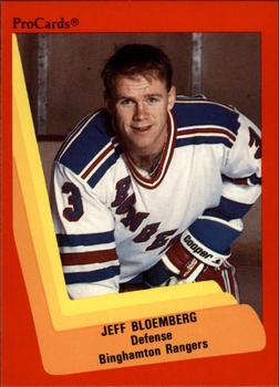 1990-91 ProCards AHL/IHL #10 Jeff Bloemberg Front