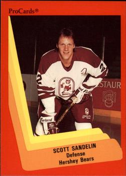 1990-91 ProCards AHL/IHL #41 Scott Sandelin Front