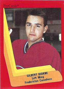 1990-91 ProCards AHL/IHL #62 Gilbert Dionne Front