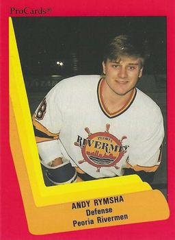 1990-91 ProCards AHL/IHL #80 Andrew Rymsha Front