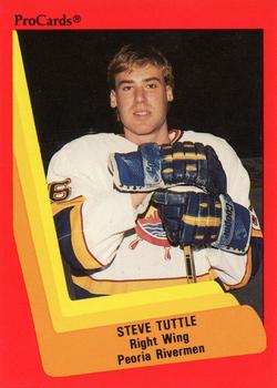 1990-91 ProCards AHL/IHL #84 Steve Tuttle Front