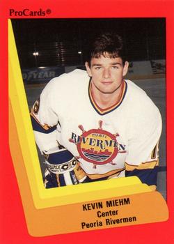 1990-91 ProCards AHL/IHL #93 Kevin Miehm Front