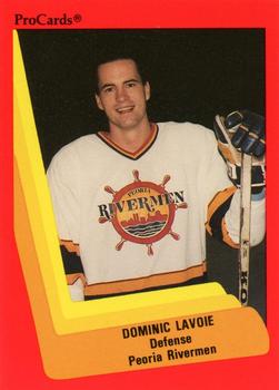 1990-91 ProCards AHL/IHL #95 Dominic Lavoie Front