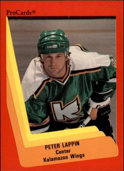 1990-91 ProCards AHL/IHL #109 Peter Lappin Front
