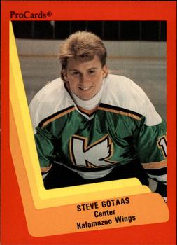 1990-91 ProCards AHL/IHL #112 Steve Gotaas Front