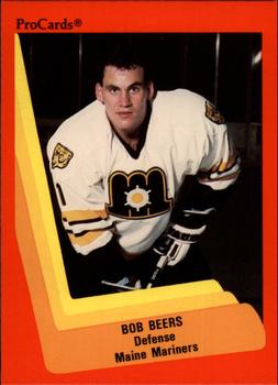1990-91 ProCards AHL/IHL #140 Bob Beers Front