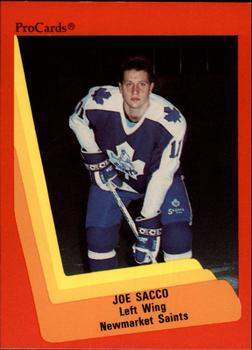 1990-91 ProCards AHL/IHL #156 Joe Sacco Front