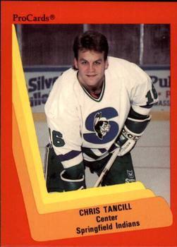 1990-91 ProCards AHL/IHL #179 Chris Tancill Front