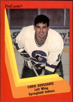 1990-91 ProCards AHL/IHL #187 Chris Govedaris Front
