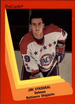 1990-91 ProCards AHL/IHL #214 Jiri Vykoukal Front