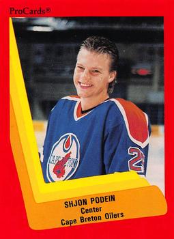 1990-91 ProCards AHL/IHL #229 Shjon Podein Front