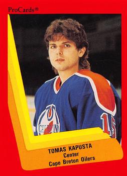 1990-91 ProCards AHL/IHL #235 Tomas Kapusta Front