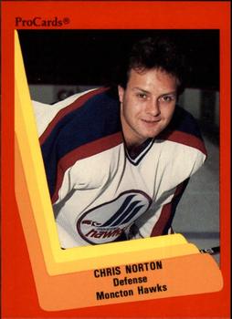 1990-91 ProCards AHL/IHL #252 Chris Norton Front