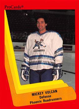 1990-91 ProCards AHL/IHL #365 Mickey Volcan Front