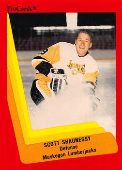 1990-91 ProCards AHL/IHL #385 Scott Shaunessy Front
