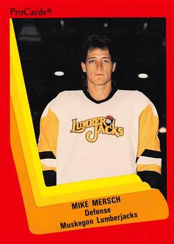 1990-91 ProCards AHL/IHL #386 Mike Mersch Front