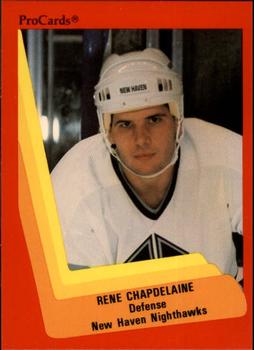 1990-91 ProCards AHL/IHL #429 Rene Chapdelaine Front