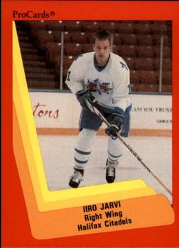 1990-91 ProCards AHL/IHL #451 Iiro Jarvi Front