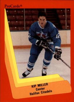 1990-91 ProCards AHL/IHL #452 Kip Miller Front