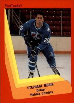 1990-91 ProCards AHL/IHL #455 Stephane Morin Front