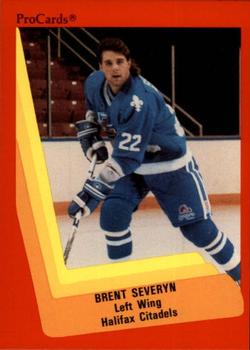 1990-91 ProCards AHL/IHL #456 Brent Severyn Front