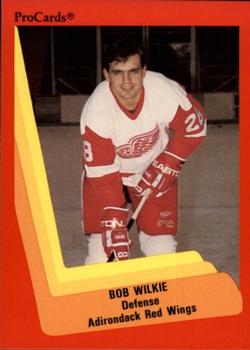 1990-91 ProCards AHL/IHL #477 Bob Wilkie Front