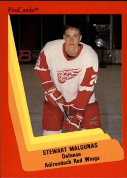 1990-91 ProCards AHL/IHL #487 Stewart Malgunas Front