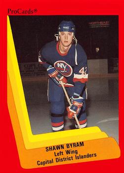 1990-91 ProCards AHL/IHL #496 Shawn Byram Front