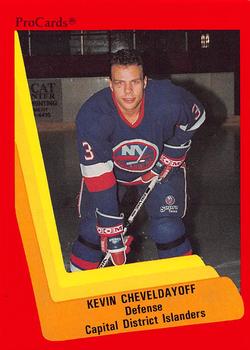 1990-91 ProCards AHL/IHL #507 Kevin Cheveldayoff Front
