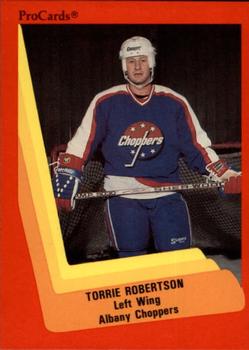 1990-91 ProCards AHL/IHL #520 Torrie Robertson Front