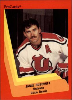 1990-91 ProCards AHL/IHL #577 Jamie Huscroft Front