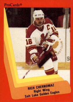 1990-91 ProCards AHL/IHL #607 Rich Chernomaz Front