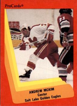 1990-91 ProCards AHL/IHL #626 Andrew McKim Front