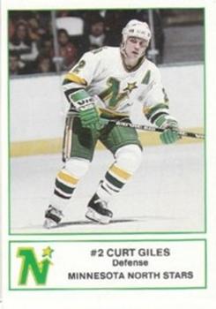 1985-86 7-Eleven Minnesota North Stars #3 Curt Giles Front