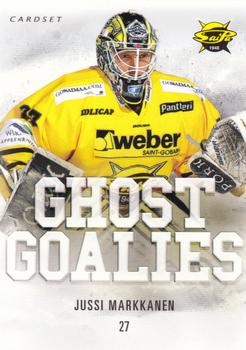 2014-15 Cardset Finland - Ghost Goalies #GG9 Jussi Markkanen Front