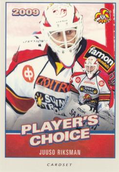 2014-15 Cardset Finland - Player’s Choice Best Of The Best #PC19 Juuso Riksman Front