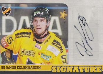 2014-15 Cardset Finland - Signature #NNO Janne Kolehmainen Front