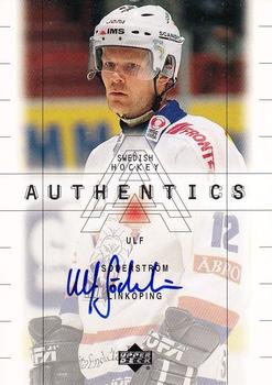 1999-00 Upper Deck Swedish Hockey League - SHL Signatures #US Ulf Soderstrom Front