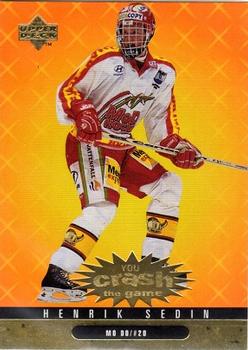 1997-98 Collector's Choice Swedish - You Crash the Game Exchange #C16 Henrik Sedin Front