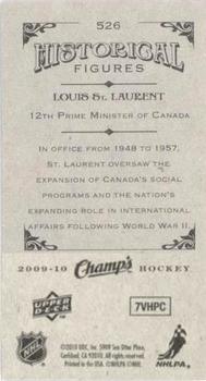 2009-10 Upper Deck Champ's #526 Louis St. Laurent Back