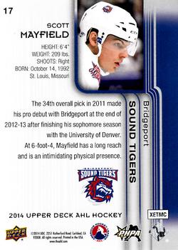 2014 Upper Deck AHL #17 Scott Mayfield Back