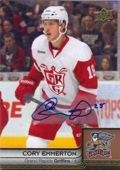 2014 Upper Deck AHL - Autographs #25 Cory Emmerton Front