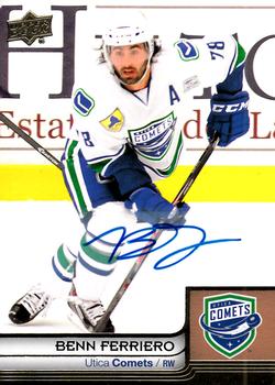 2014 Upper Deck AHL - Autographs #91 Benn Ferriero Front