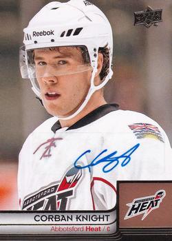 2014 Upper Deck AHL - Autographs #4 Corban Knight Front